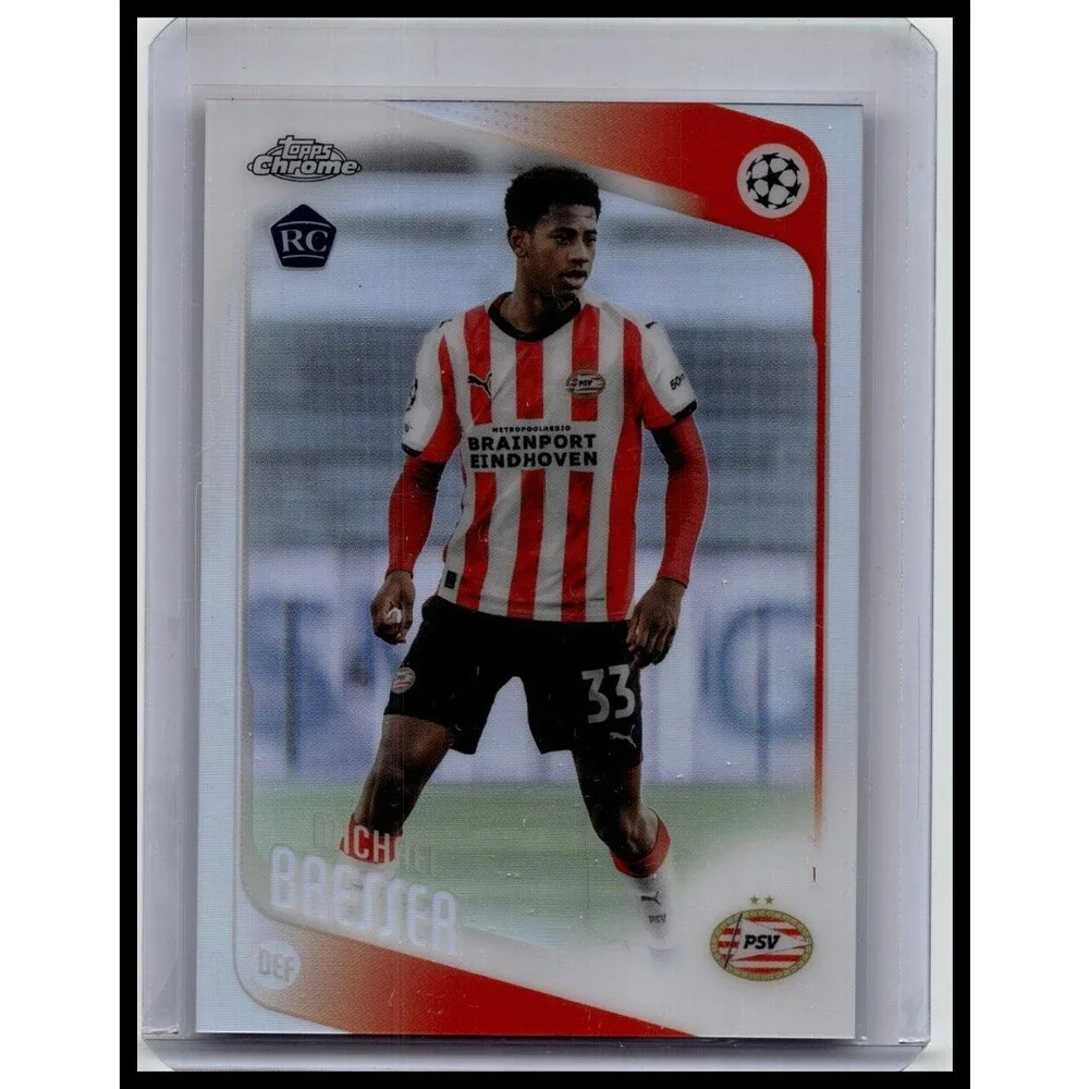 2025-26 Topps Chrome UEFA Michael Bresser #146 PSV Refractor Rookie